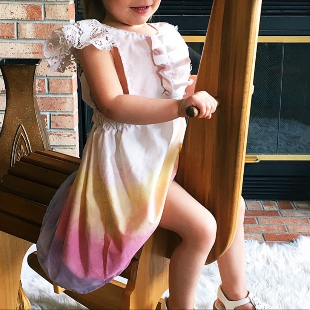 Size 2T handmade hand-dyed dress - Picture 8 of 8